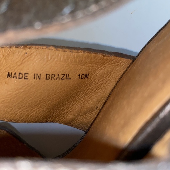 Michael Kors Metallic silver platform pumps open toe Womens straps - Picture 4 of 10